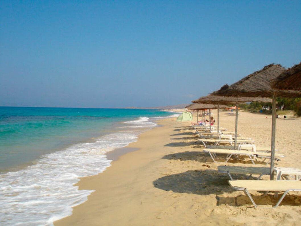 Fantastiska stranden<br>Plaka på Naxos. Fantastiska stranden Plaka på Naxos.