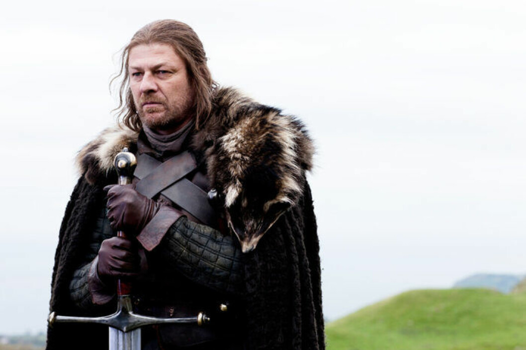 En bild på karaktären Ned Stark från tv-serien Game of Thrones.