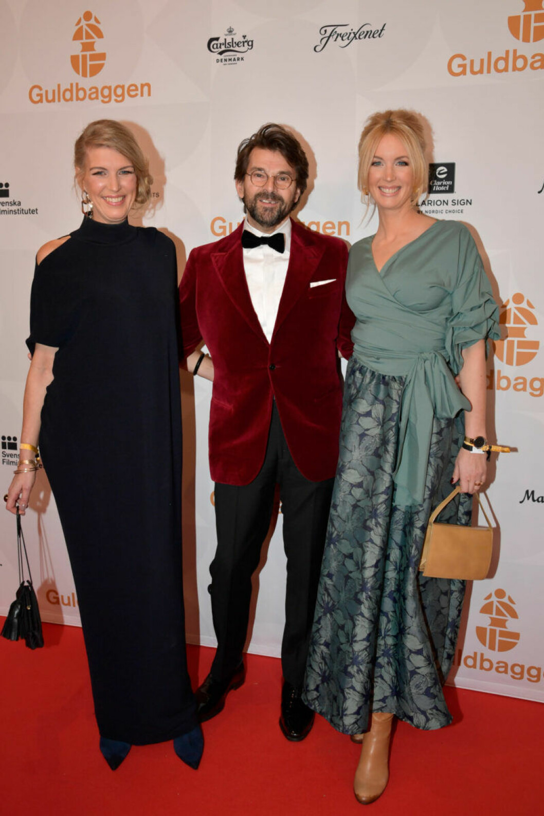 Niclas och Jenny Strömstedt med sällskap. Röda mattan, Niclas och jenny Strömstedt med sällskap