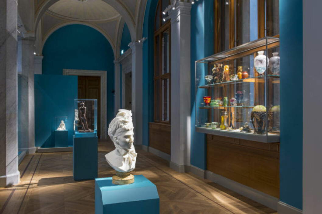 Färgsättningen är tänkt att vara ett komplement till konstverken. Foto: Anna Danielsson Färgsättningen är tänkt att vara ett komplement till konstverken på Nationalmuseum. Foto:
