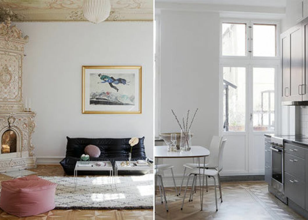 Hållbar inredning är tidlöst – och snyggt! Foto: Fredrik J Karlsson för <a href="https://www.instagram.com/alvhem/" target="_blank" rel="noopener">Alvhem</a>/ mäklare: Sofia Vansvik Hållbar inredning av Norrgavel och Alvhem i Göteborg