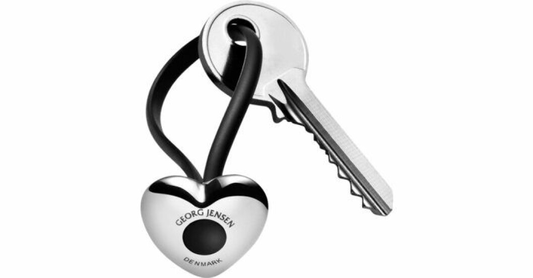 Hjärtformad nyckelring från Georg Jensen
