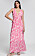Vit lång klänning med rosa blomdetaljer från &amp; Other Stories
