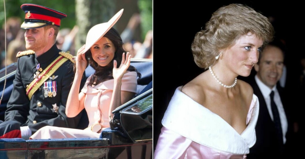 Meghan Markle och Diana i rosa
