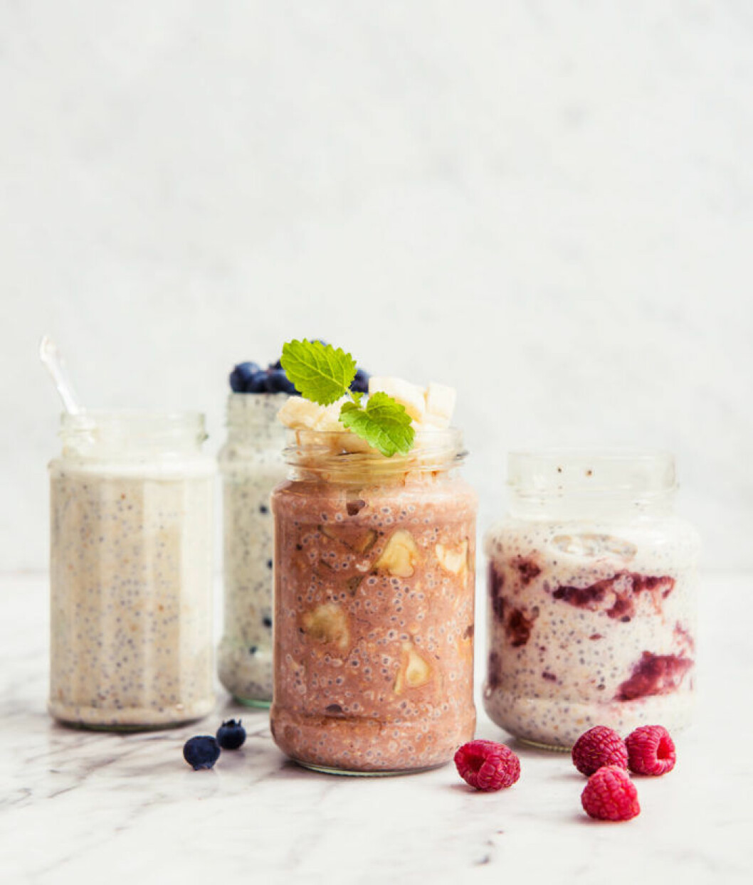 ÖVERNATTNINGSPUDDING X4 pudding i gamla syltburkar