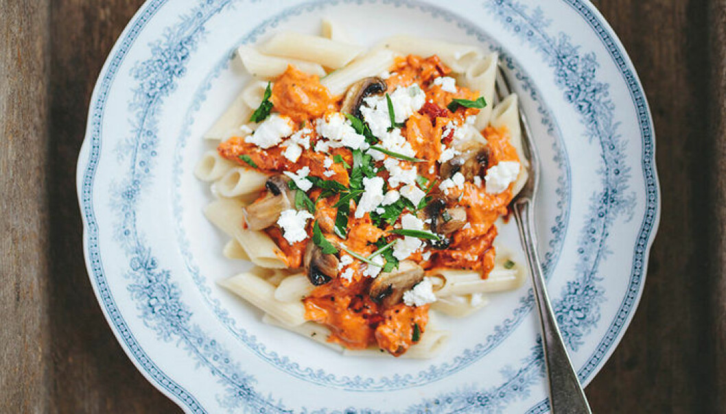 Vegetarisk pasta - nyttig sommarlunch