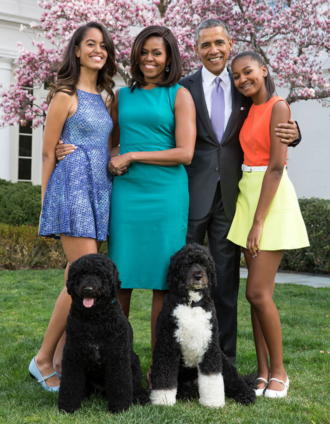 Malia, Michelle, Barach och Sasha Obama. Foto: IBL