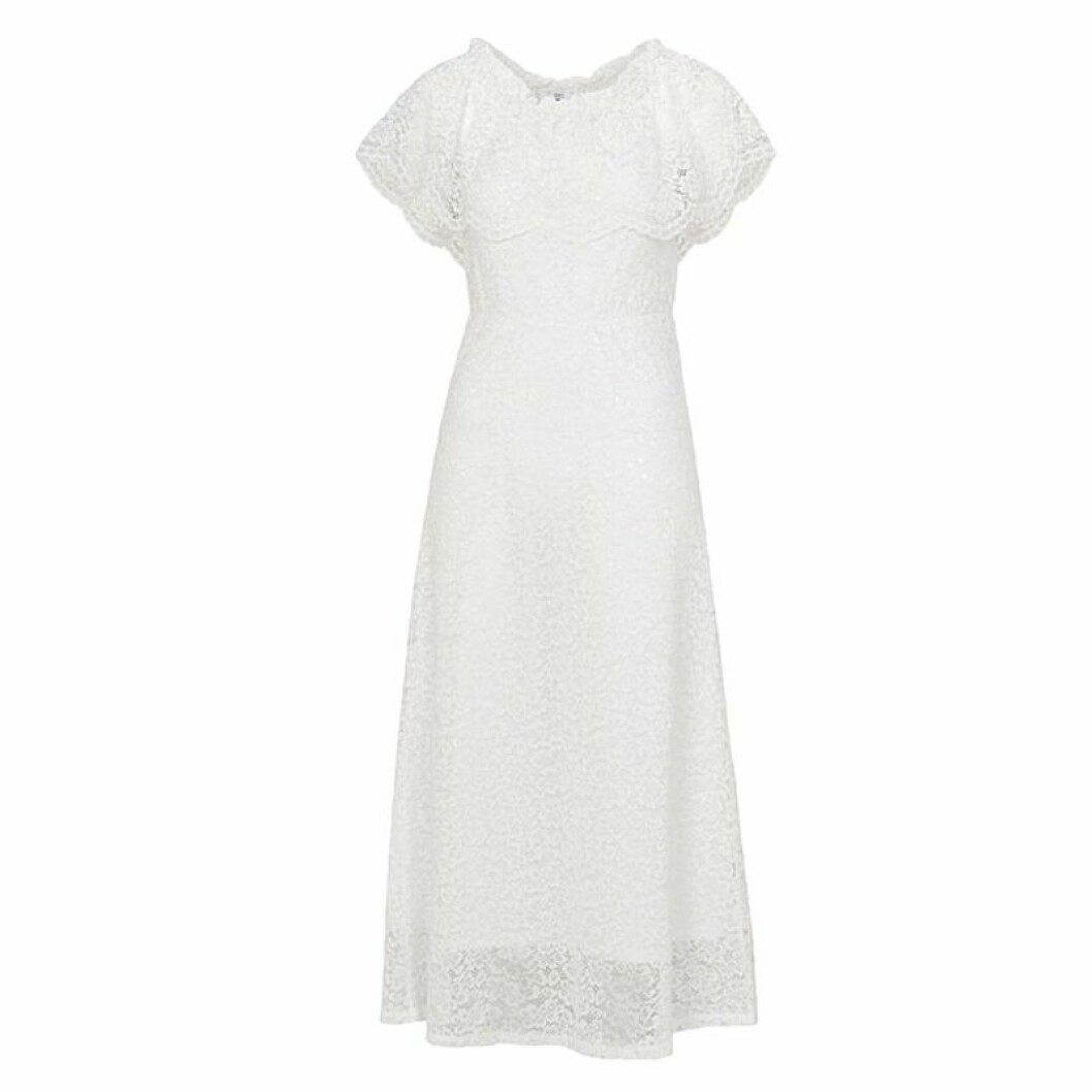 Off shoulder brudklänning