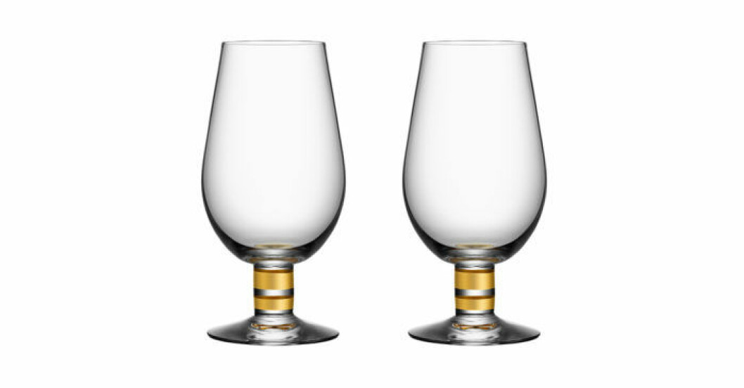 Exklusiva ölglas från Orrefors