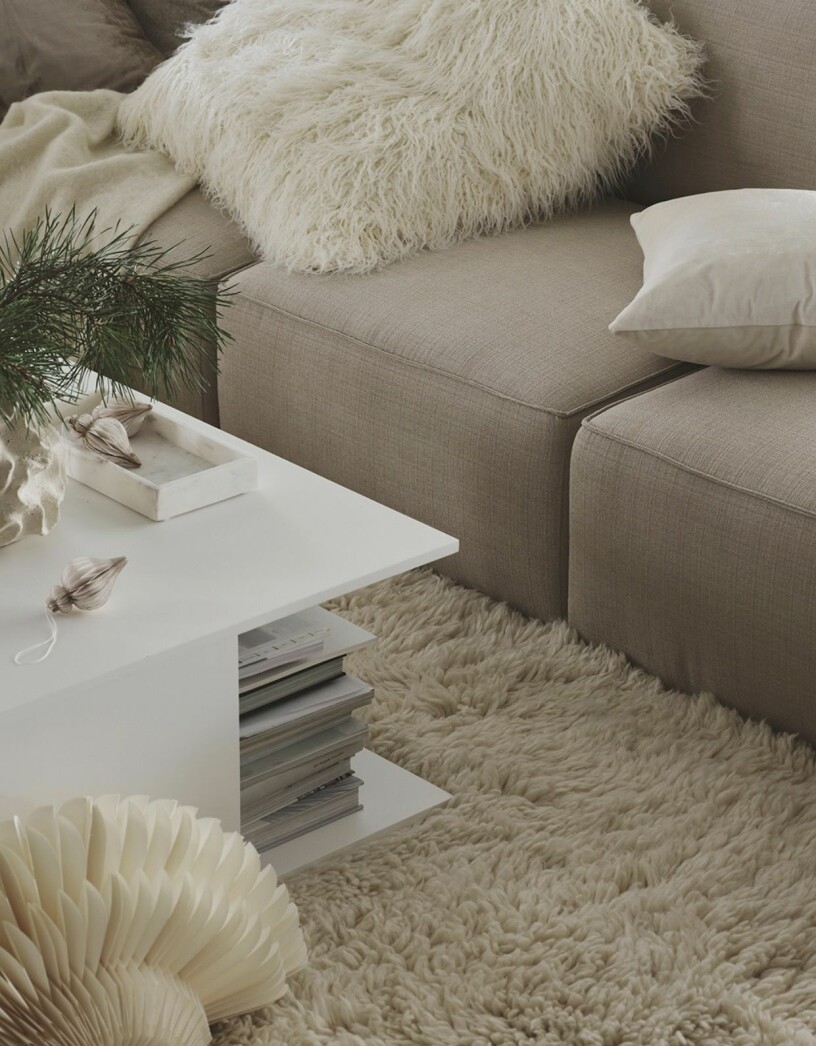 Fluffiga textilier drar upp mysfaktorn direkt. Foto: Jotex