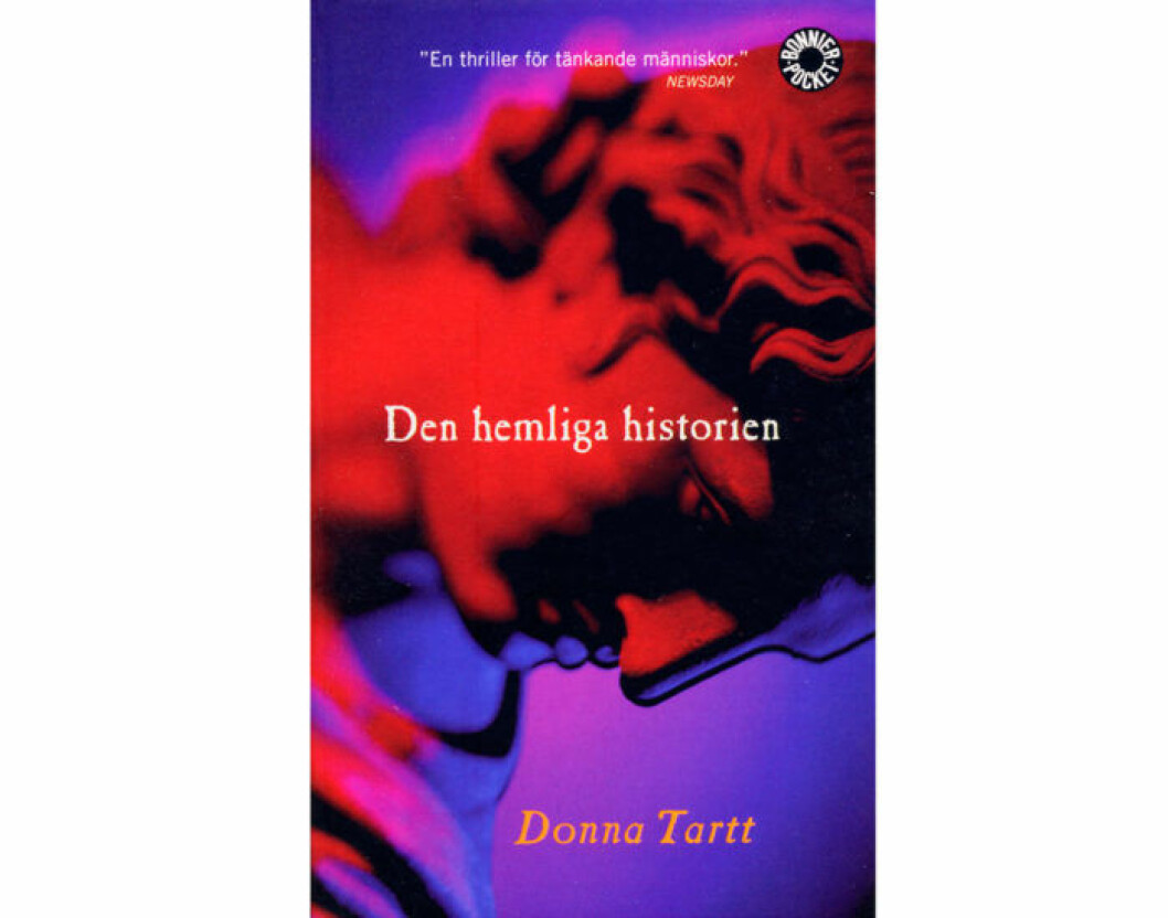 Omslag Den hemliga historien av Donna Tartt (Bonnier pocket)