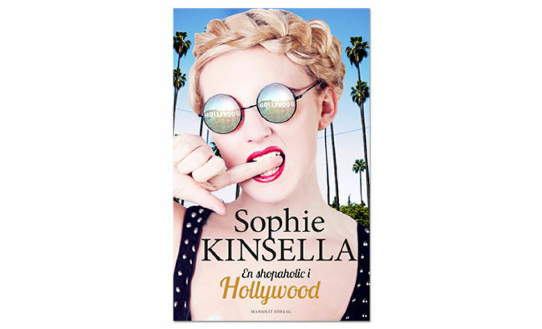 Omslag En shopaholic i Hollywood, av Sophie Kinsella (Massolit förlag) 