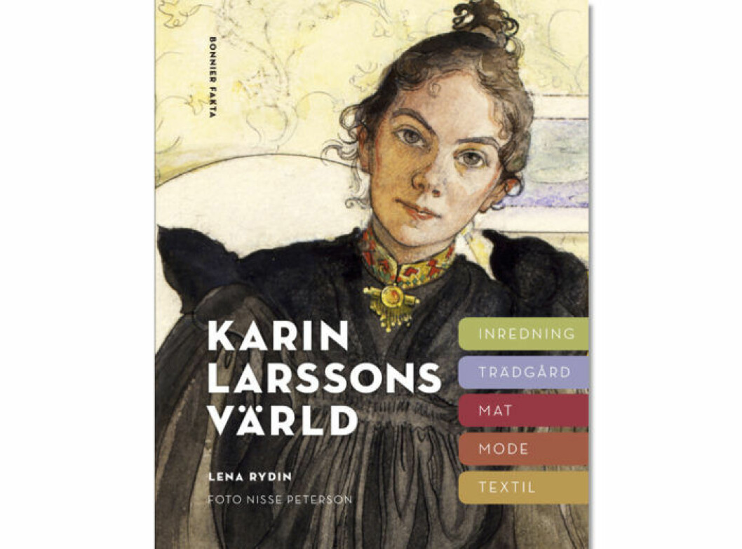 <em>Karin Larssons värld</em> av <strong>Lena Rydin</strong> (Bonnier fakta) Omslag boken Karin Larssons värld