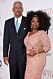 Oprah Winfrey och Stedman Graham på röda mattan