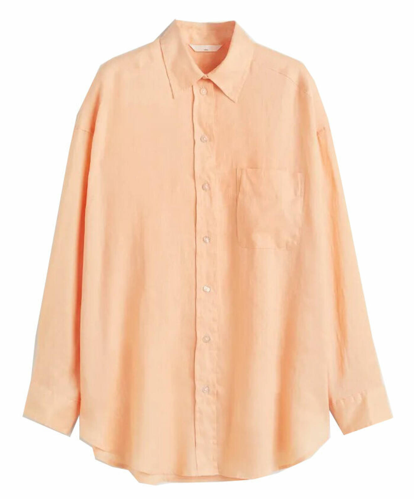 orange linneskjorta från H&amp;M