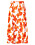 orange mönstrad kjol från selected femme