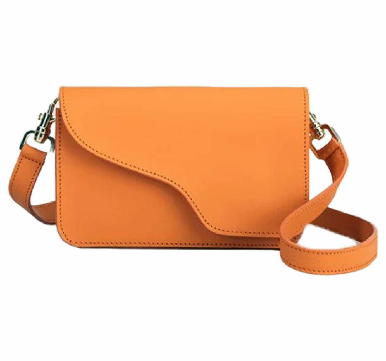 orange väska i läder för dam från atp atelier