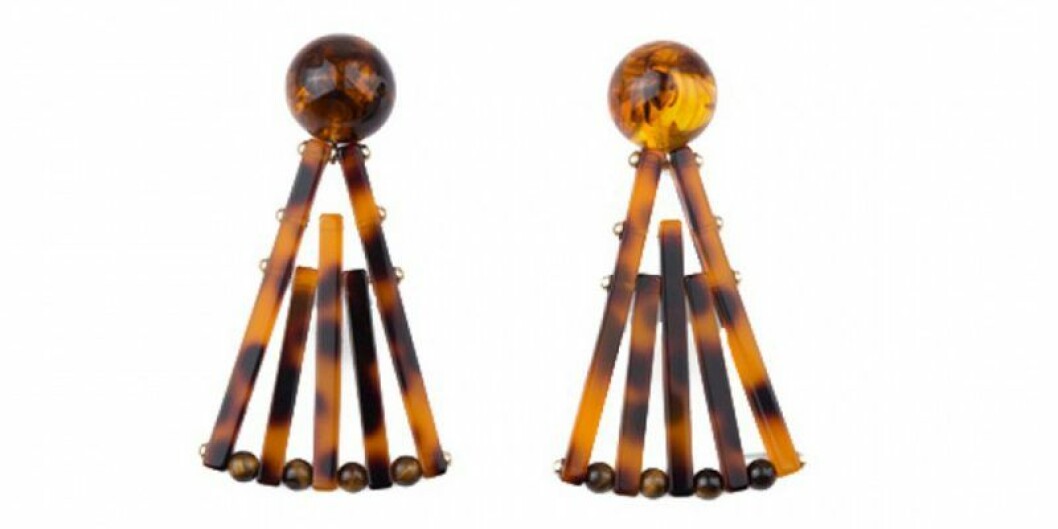 Solfjäderformade örhängen