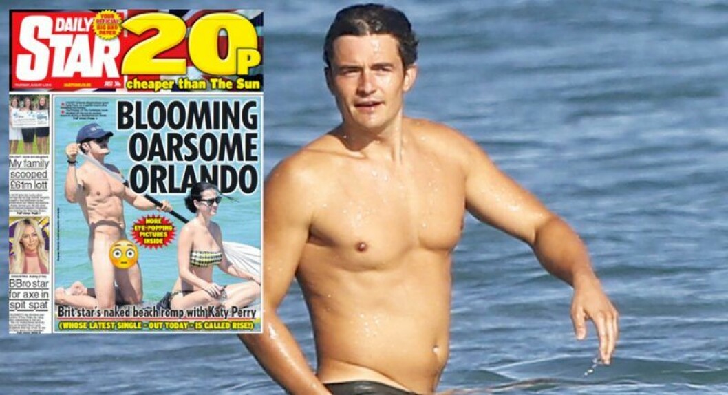 Orlando Bloom paddlar HELT naken tillsammans med Katy Perry. Orlando Bloom paddlar naken tillsammans med Katy Perry