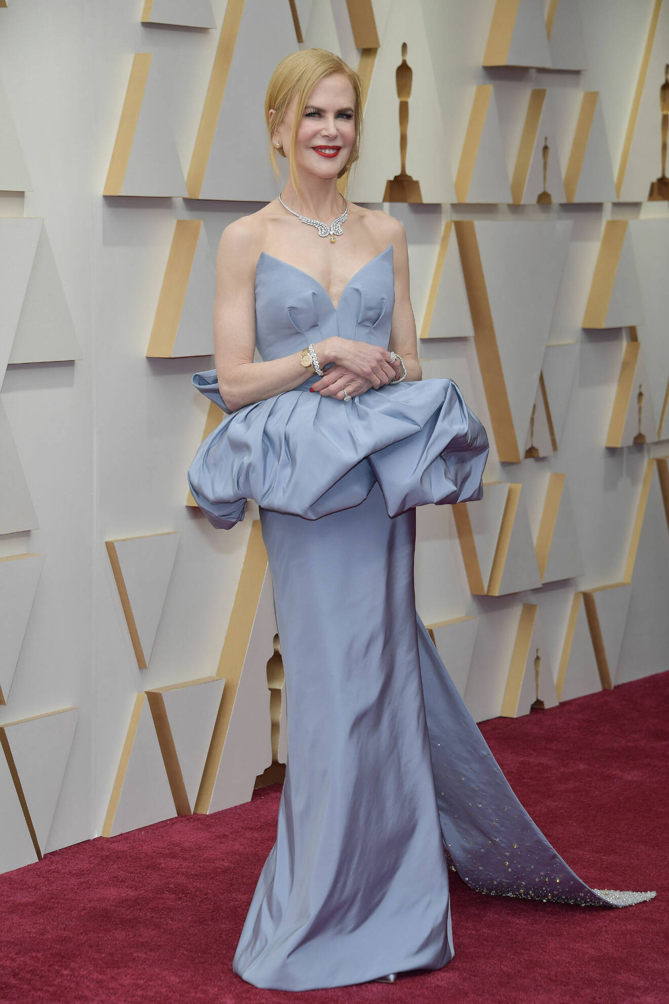 Nicole Kidman på röda mattan vid Oscarsgalan 2022.
