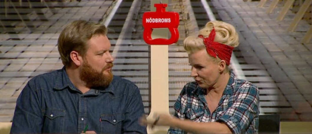 Kristoffer Appelquist och Bea Uusma kommer tillbaka i ”På spåret”. Bild: SVT På spåret, svt