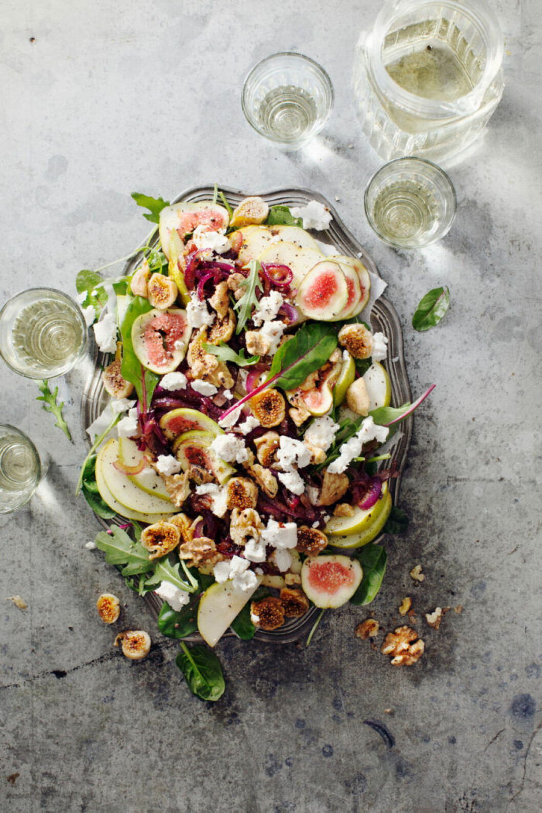 Foto: Ulrika Ekblom Sallad med päron, getost och fikon