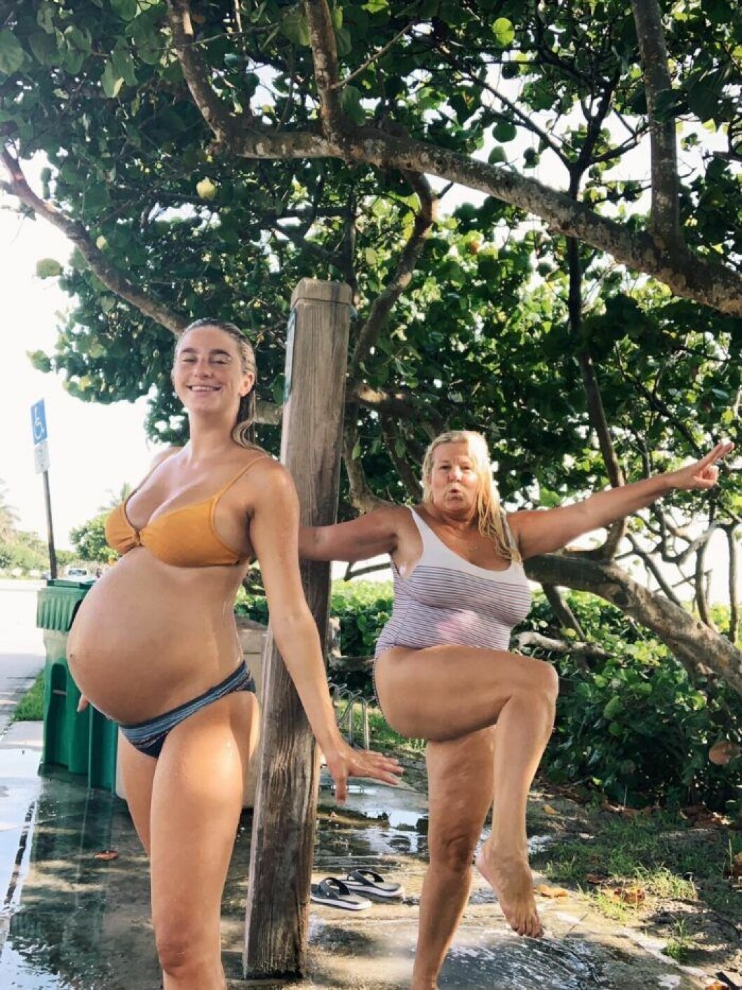 Penny befann sig hemma hos familjen i Florida när det var dags för förlossningen.
