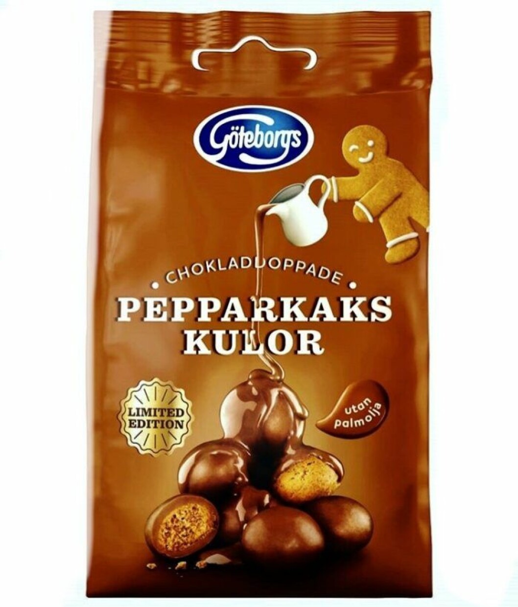 Chokladdoppade pepparkakskulor från Göteborgskex.