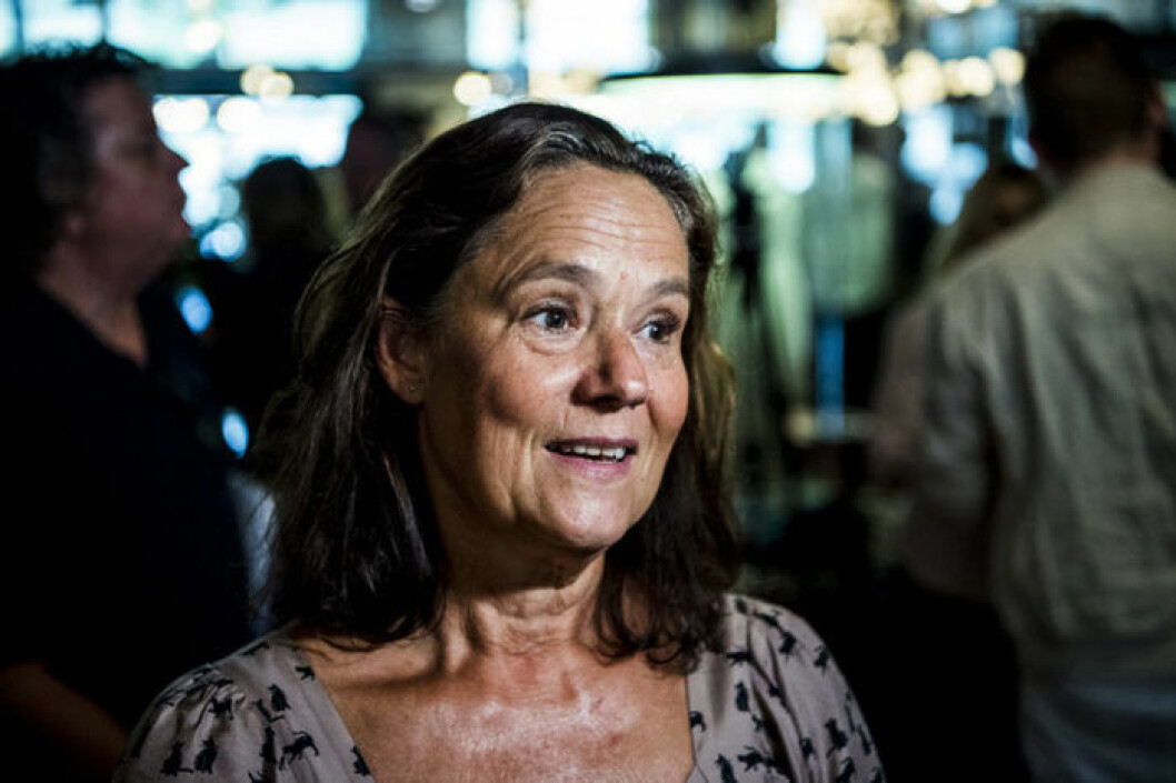 Pernilla August gör titelrollen i filmen ”Britt-Marie var här” med premiär vintern 2018. Bild: Robin Lorentz-Allard/Aftonbladet/IBL Bildbyrå Pernilla August på Svenska filminstitutets presentation av de svenska filmpremiärerna hösten 2018.