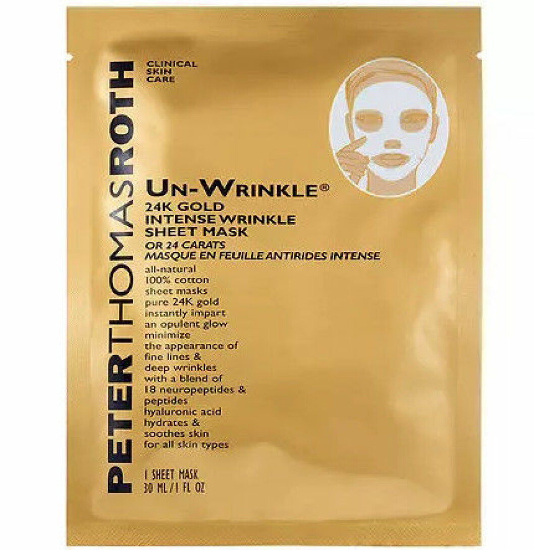 En bild på produkten Peter Thomas Roth – 24K Gold Intense Wrinkle Sheet Mask som går att köpa på Lyko.