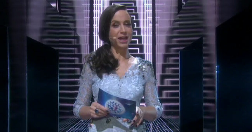 Petra Mede leder sin andra final av Eurovision song contest i Stockholm. petra-mede-eurovision-song-contest-2016