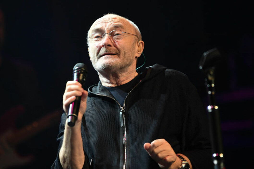Phil Collins kommer till Stockholm sommaren 2019. Foto: TT Phil Collins på scen.
