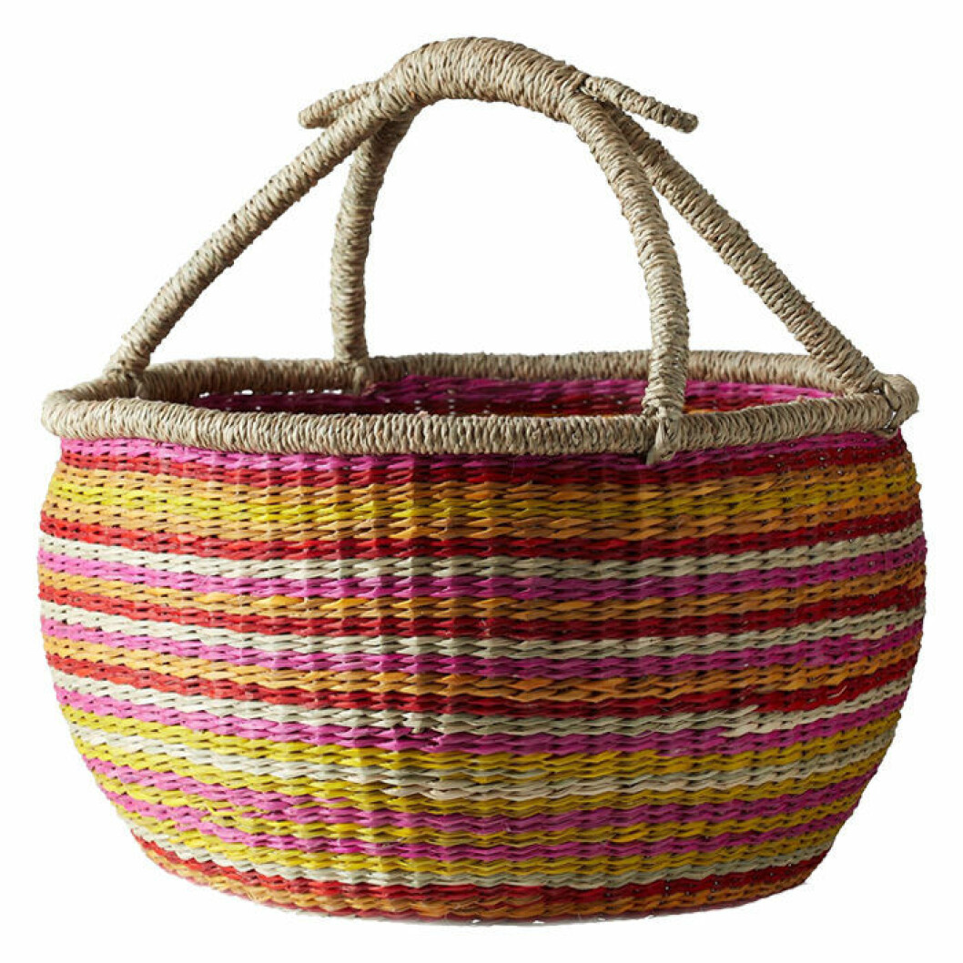 Färgglad picknickkorg
