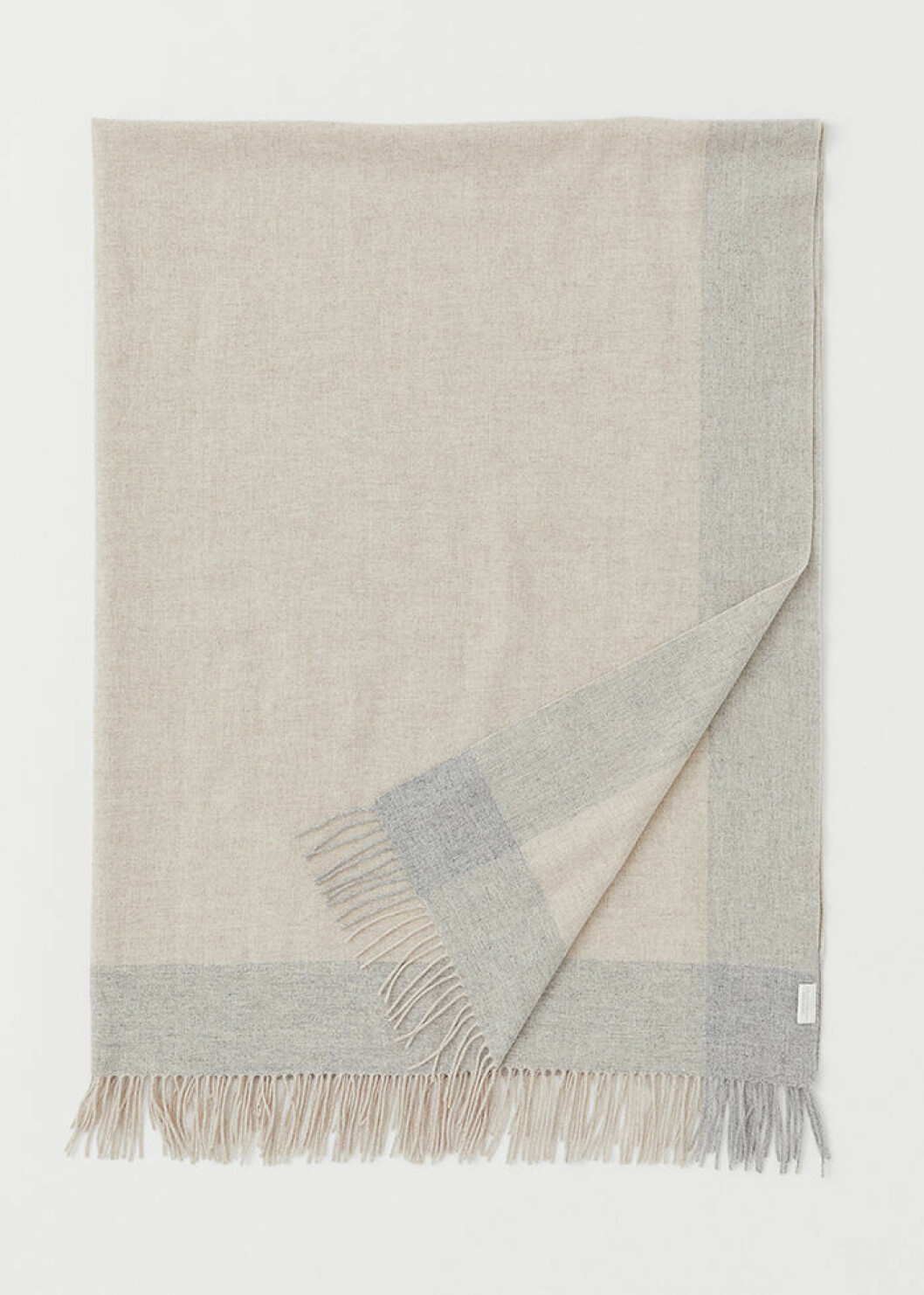 Rutig pläd i ull från H&M Home Classic Collection
