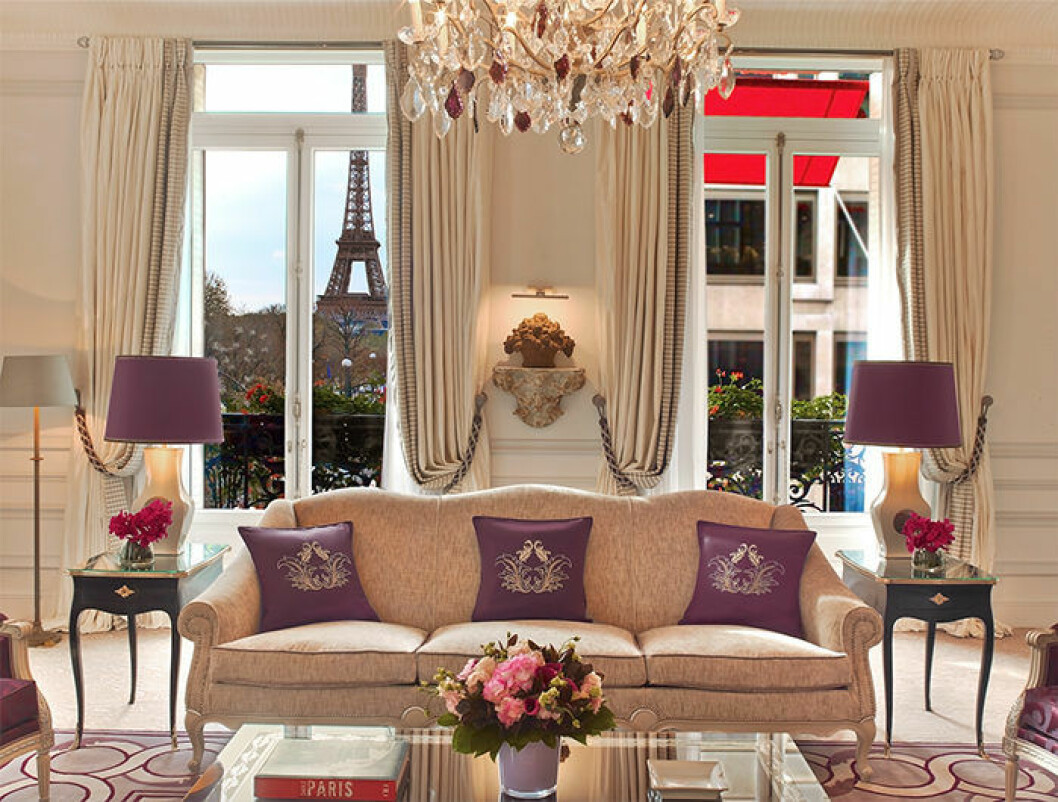 Foto: Hôtel Plaza Athénée/Eric Laignel Hôtel Plaza Athénée med utsikt över eiffeltornet