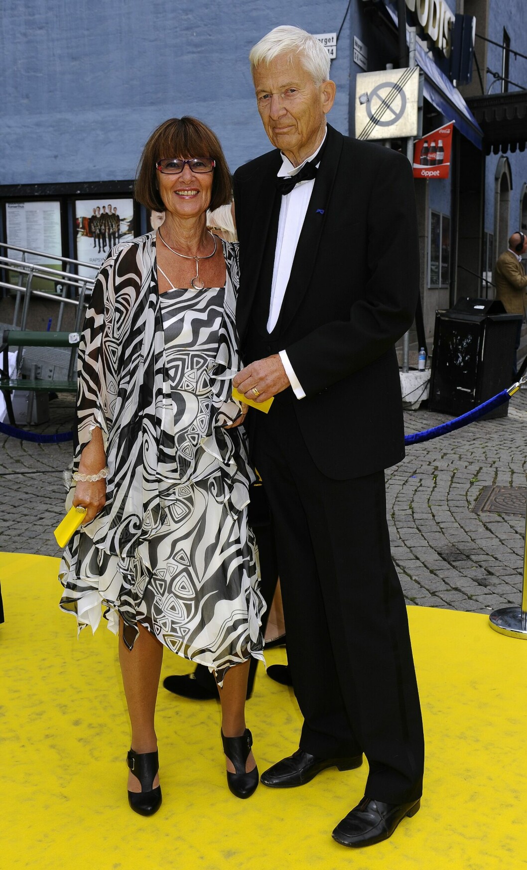 P O Enquist med sin hustru Gunilla Thorgren. po enquist med fru