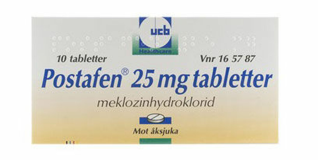 Åksjuketabletten Postafen.