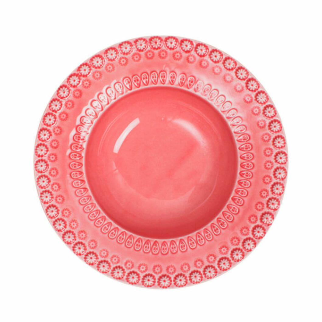 Rosa tallrik från Pottery Jo
