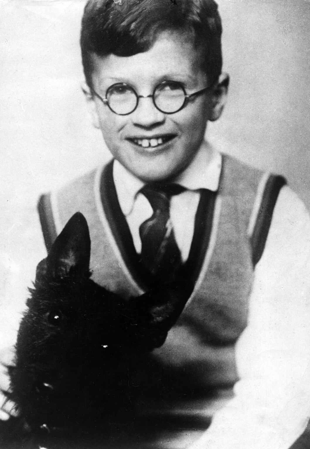 En sju år gammal Povel Ramel, året är 1929.