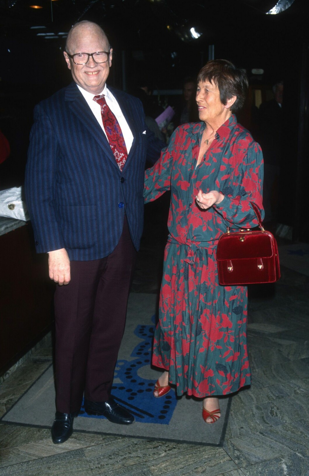 Povel Ramel med sin fru Susanna 1990.