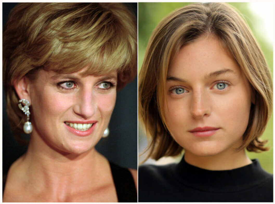 Emma Corrin kommer att spela prinsessan Diana i The Crown. Foto: TT Emma Corrin som prinsessan Diana