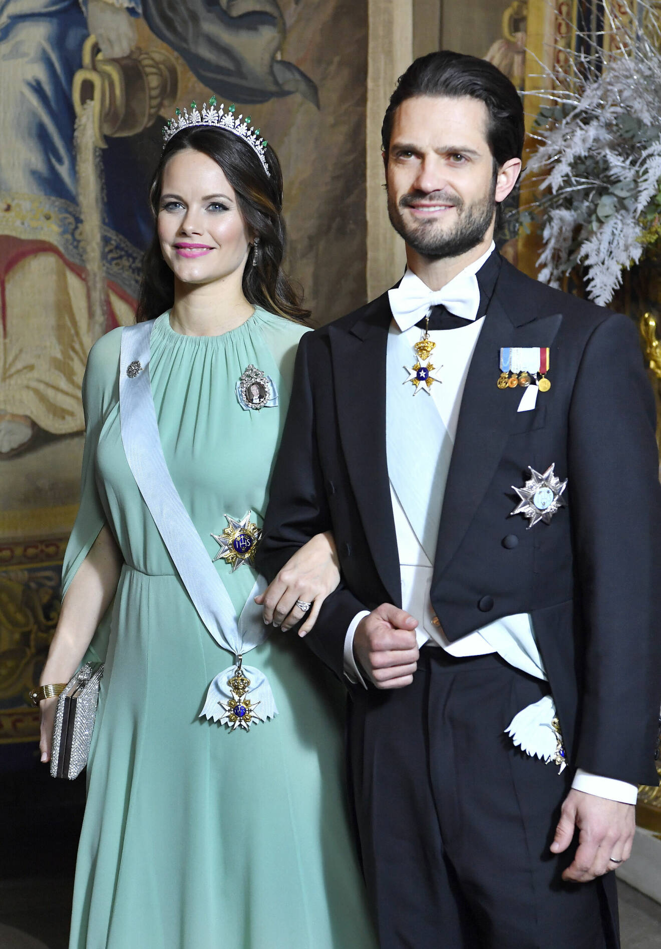 Prins Carl Philip med prinsessan Sofia på Nobel.