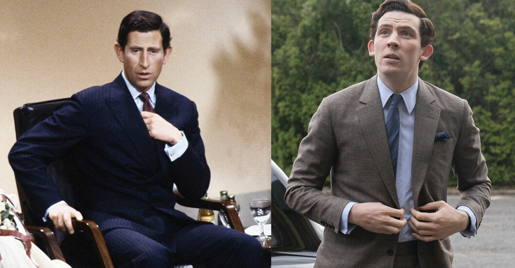 Prins Charles och Josh O'Connor.