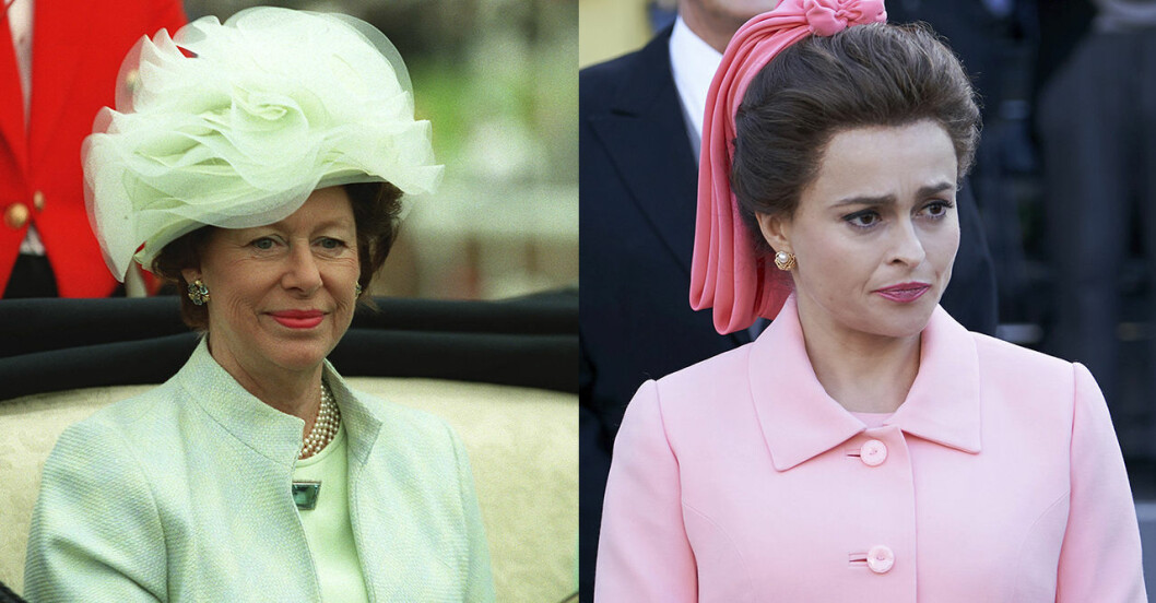 Prinsessan Margaret och Helena Bonham Carter.