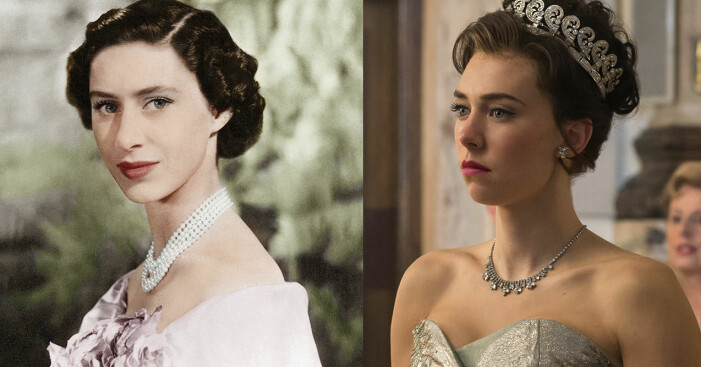 Prinsessan Margaret och Vanessa Kirby.