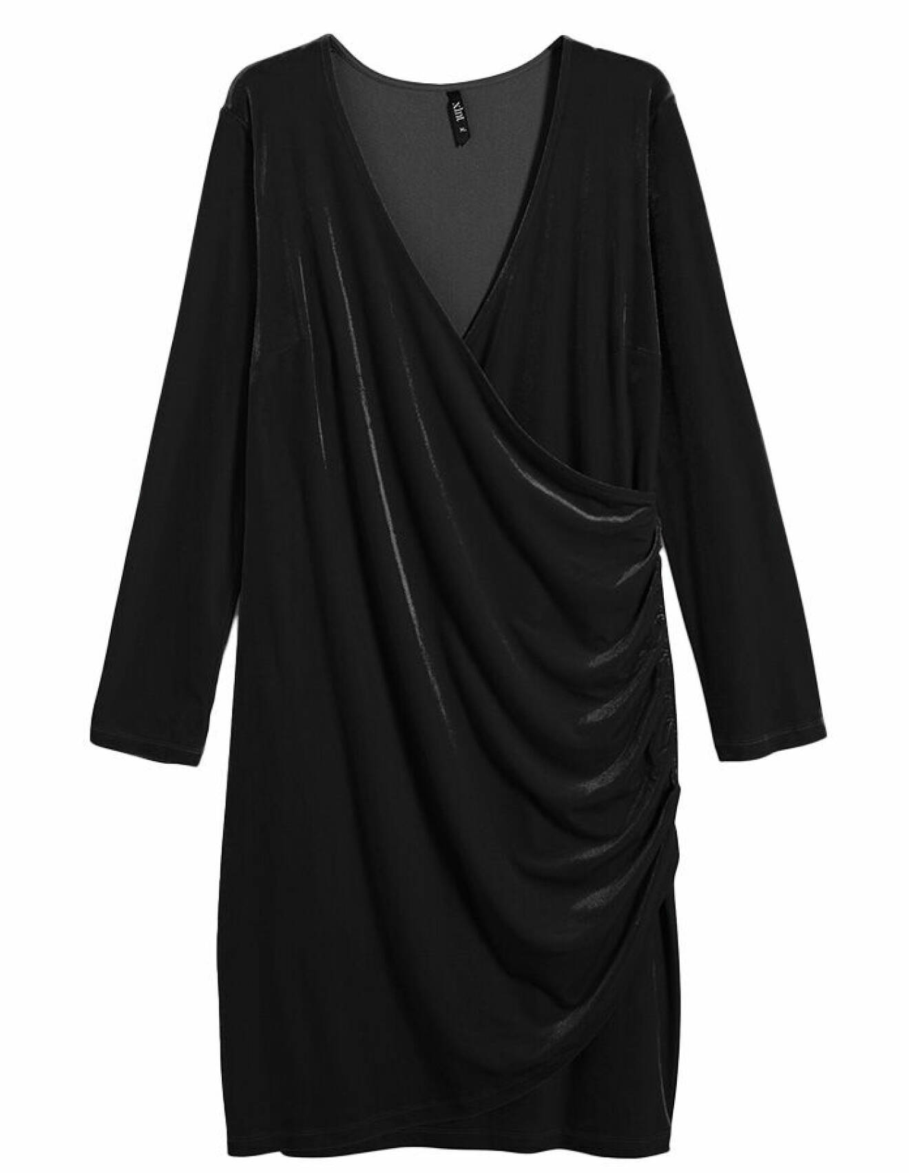 svart omlottklänning från kappahl