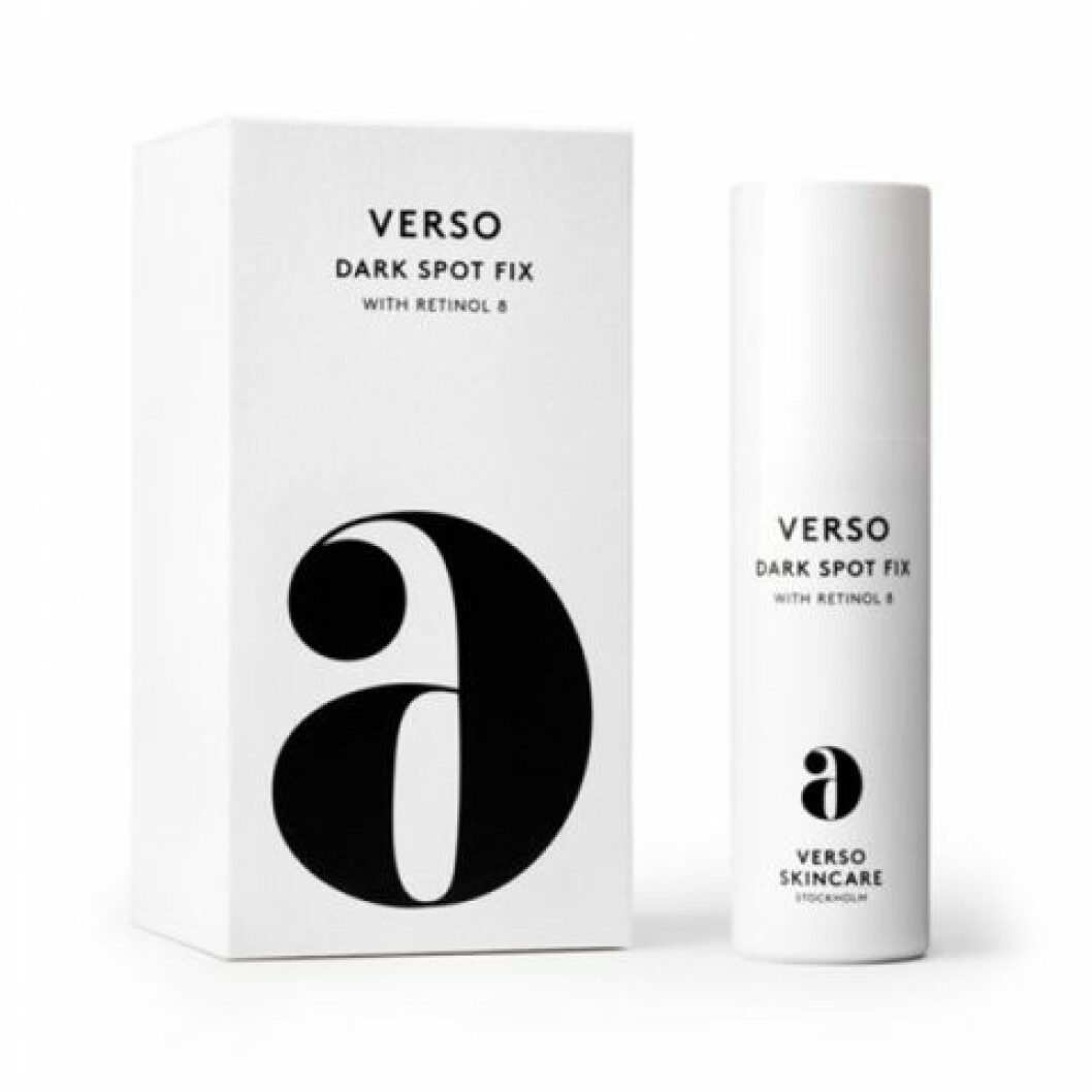 Punktbehandling med retinol från Verso Skincare