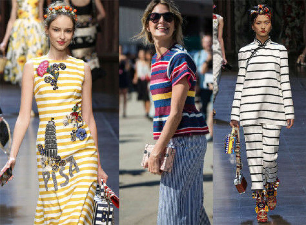 Randiga favoriter. Visst blir man sugen?<br>Foto: Jonas Gustavsson streetstyle-randigt
