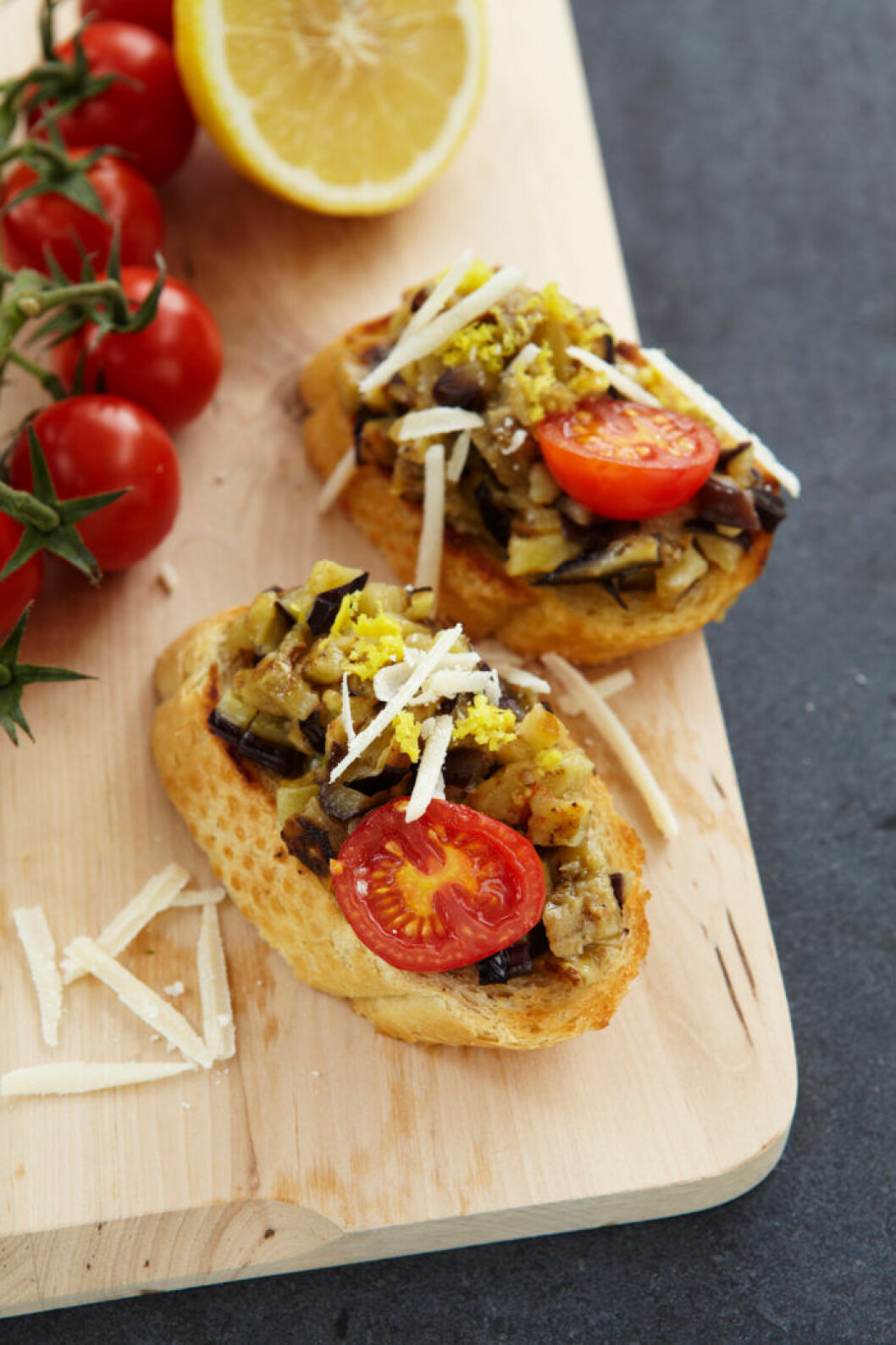 Bruschetta med aubergine