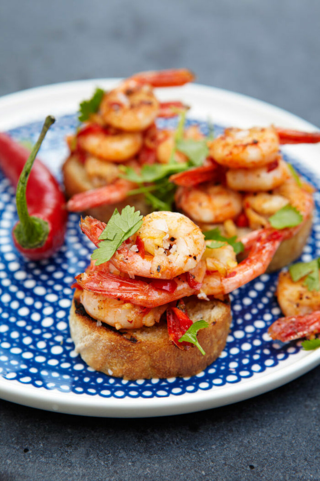 Bruschetta med räkor